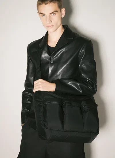 Dolce & Gabbana Men Multi-pocket Hobo Bag In Black