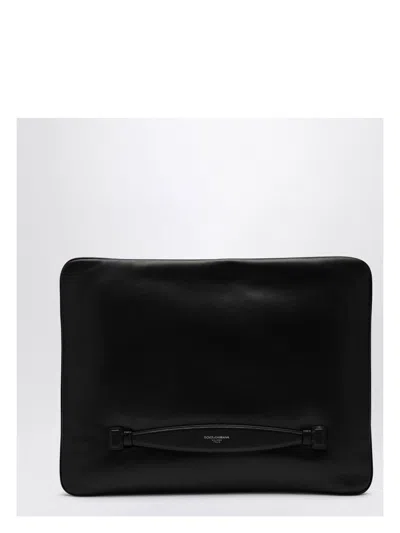 Dolce & Gabbana Men's Nappa Leather Handbag In Black