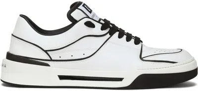 DOLCE & GABBANA MEN'S NEW ROMA LEATHER LOW-TOP SNEAKERS