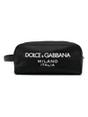 Dolce & Gabbana Milano Logo Wash Bag In Black