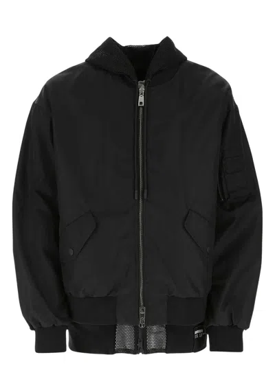 DOLCE & GABBANA MEN'S NYLON BOMBER JACKET