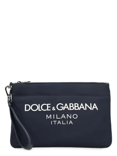 DOLCE & GABBANA MEN'S NYLON POUCH