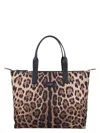 Dolce & Gabbana Men's Nylon Shopper In Leo