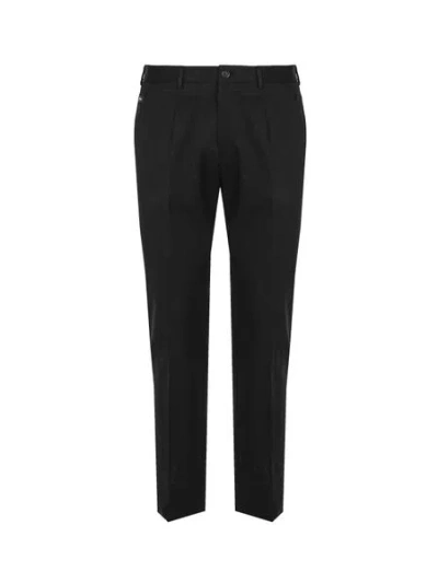 Dolce & Gabbana Gabardine Classic Tuxedo Pants In Black