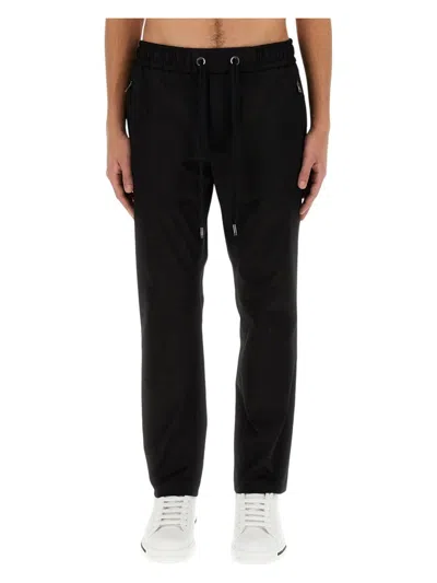 DOLCE & GABBANA MEN'S PANTALONE JOGGING CON PLACCA