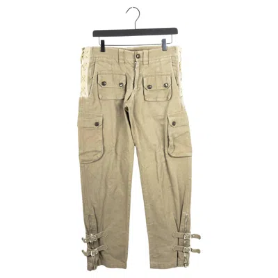Pre-owned Dolce & Gabbana Dolce Gabbana Men Pants Aw03 Cargo Runway Size It46-s/m, S1899 In Sand