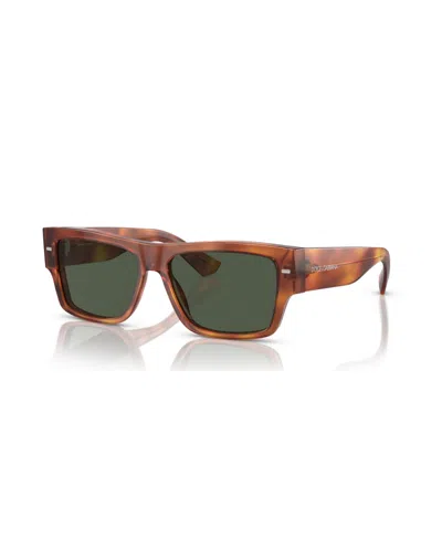 Dolce & Gabbana Men's Polarized Sunglasses, Dg4451 In Ginger Havana