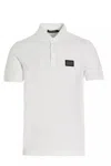 Dolce & Gabbana Cotton Piqué Polo-shirt With Branded Tag In White