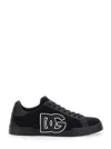 Dolce & Gabbana Sneakers With A Logo Patch In Black