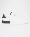 Dolce & Gabbana Sneakers From The Portofino Line In Calfskin In White