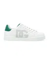 Dolce & Gabbana Portofino Leather Low-top Sneakers In White Emerald