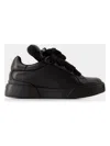 Dolce & Gabbana Snk Man Sneakers Black Size 9 Lambskin In Black