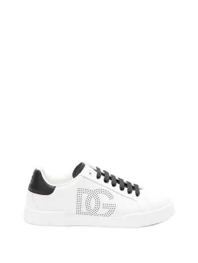DOLCE & GABBANA DOLCE & GABBANA MEN `PORTOFINO` SNEAKERS WITH DG LOGO