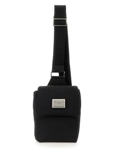 Dolce & Gabbana Men's Pouch With Logo In Black
