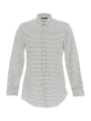 Dolce & Gabbana Men's Printed Cotton Shirt In White