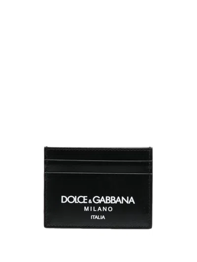 Dolce & Gabbana Men Printed Leather Card Holder