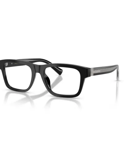 Dolce & Gabbana Men's Rectangle Eyeglasses, Dg3446 In Black