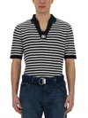Dolce & Gabbana V-neck Polo Shirt In Multicolor