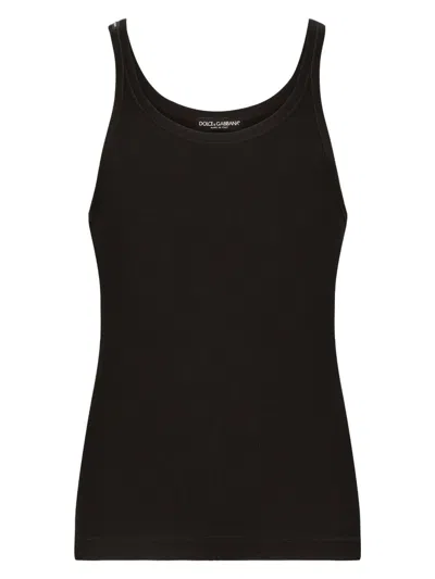 DOLCE & GABBANA MEN'S RIBBED TANK TOP