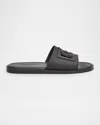 Dolce & Gabbana Black Sandals With Logo Detail In Black