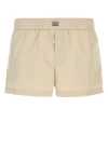 Dolce & Gabbana Sand Polyester Swimming Shorts In Brown