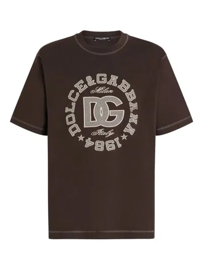 Dolce & Gabbana Men Short Sleeve Crew-neck T-shirt In Black