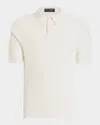 Dolce & Gabbana Short Sleeve Cotton Knit Polo In White