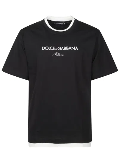 DOLCE & GABBANA DOLCE & GABBANA MEN SHORT SLEEVE T-SHIRT WITH LOGO