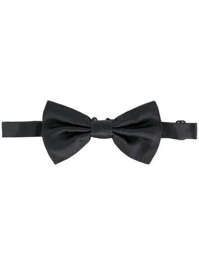 Dolce & Gabbana Men Silk Bow Tie In Blue