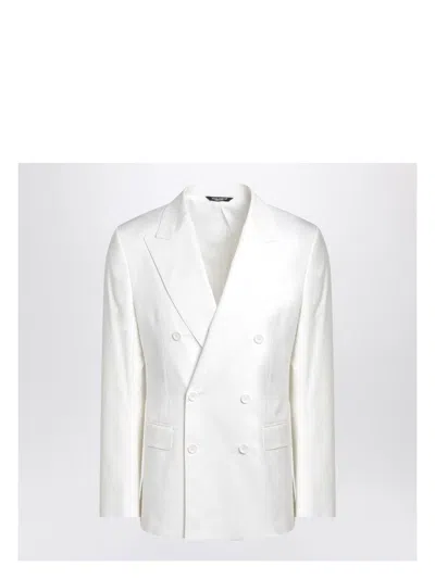 DOLCE & GABBANA MEN'S SINGLE-BREASTED COTTON JACKET