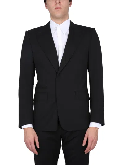 Dolce & Gabbana Single-breasted Jacket For Men In Black