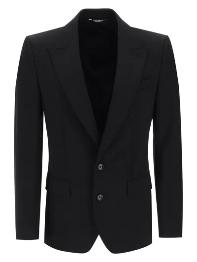 DOLCE & GABBANA MEN'S SINGLE-BREASTED VIRGIN WOOL JACKET