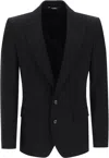 Dolce & Gabbana Single-breasted Virgin Wool Jacket In Black
