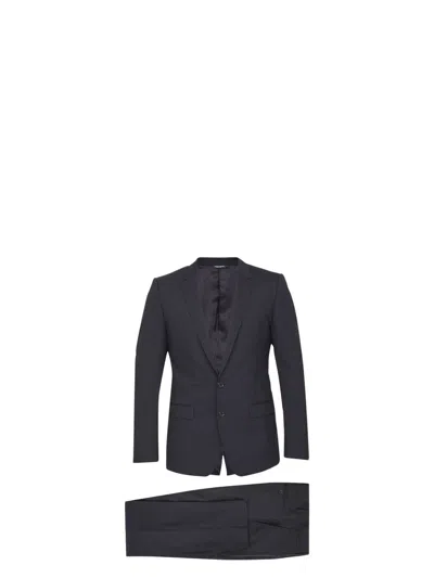 Dolce & Gabbana Men's Single-breasted Virgin Wool Suit