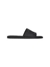 Dolce & Gabbana Black Rubber Beachwear Pool Slides In Black