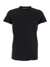 Dolce & Gabbana Black Cotton Round Neck Short Sleeves Men T-shirt In Black