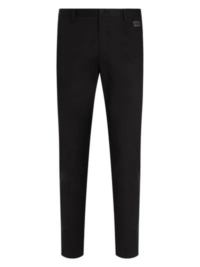 DOLCE & GABBANA MEN'S SLIM FIT COTTON TROUSERS