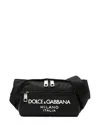 Dolce & Gabbana Men's Small Fabric Pouch In Black