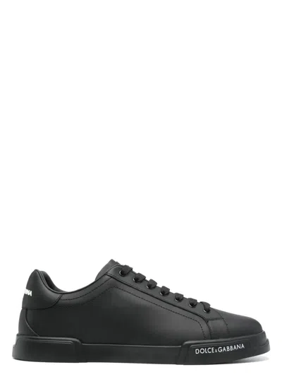 Dolce & Gabbana Men's Sneaker Bassa Vit In Nero