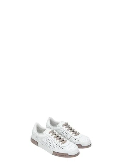 DOLCE & GABBANA MEN'S SNEAKER PORTOFINO YACHT WHITE | SIZE IT 45 | A20195A9T93 COLOR 8Z184