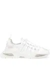Dolce & Gabbana White Sneakers With Modern Silhouette And Unique Lacing System In Bianco