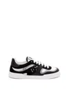 Dolce & Gabbana Portofino Light Low-top Mesh And Leather Sneakers In Multicolor
