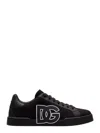 Dolce & Gabbana Sneakers With A Logo Patch In Black