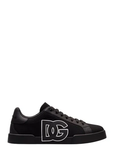 DOLCE & GABBANA DOLCE & GABBANA MEN SNEAKERS WITH LOGO PLAQUE