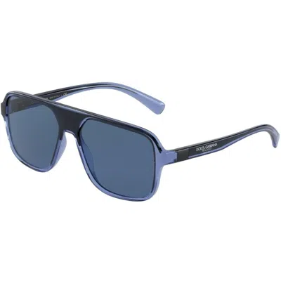 Dolce & Gabbana Men' Spectacle Frame  Step Injection Dg 6134 Gbby2 In Blue