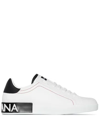 Dolce & Gabbana Men's Ss23 White Calf Leather Sneakers