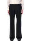 DOLCE & GABBANA MEN'S STRAIGHT LEG STRETCH VIRGIN WOOL PANTS