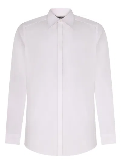 Dolce & Gabbana Men's Stretch Cotton Shirt In White
