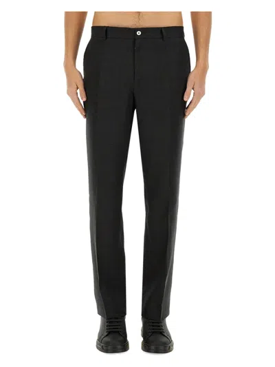 DOLCE & GABBANA MEN'S STRETCH LINEN TAILORED PANTS