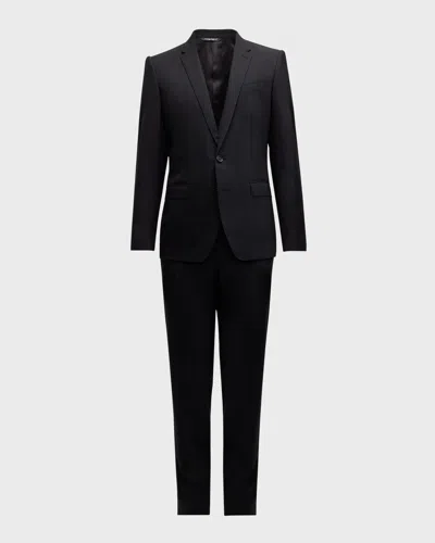 Dolce & Gabbana Men's Stretch Wool Martini-fit Suit In Black
